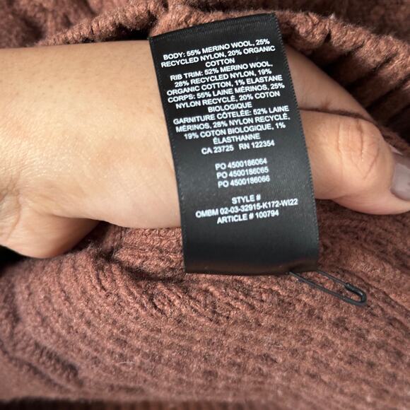 Best Sunday Sweater xs Aritzia Lamora Cardigan Chunky Chocolate - Picture 5 of 6